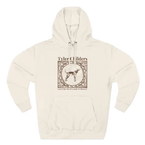 Tyler-Childers-Beige-Hound-Three-Panel-Fleece-Hoodie-3 Tyler Childers Beige Hound Three-Panel Fleece Hoodie