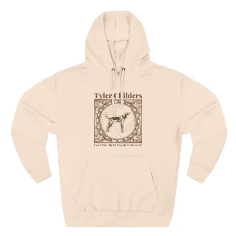 Tyler-Childers-Beige-Hound-Three-Panel-Fleece-Hoodie-5 Tyler Childers Beige Hound Three-Panel Fleece Hoodie