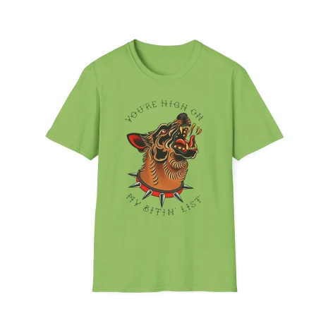 Tyler-Childers-Bitin-List-Dog-Unisex-Softstyle-T-Shirt-11 Tyler Childers Bitin’ List Dog Unisex Softstyle T-Shirt