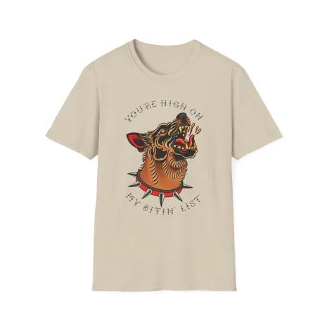 Tyler-Childers-Bitin-List-Dog-Unisex-Softstyle-T-Shirt-3 Tyler Childers Bitin’ List Dog Unisex Softstyle T-Shirt