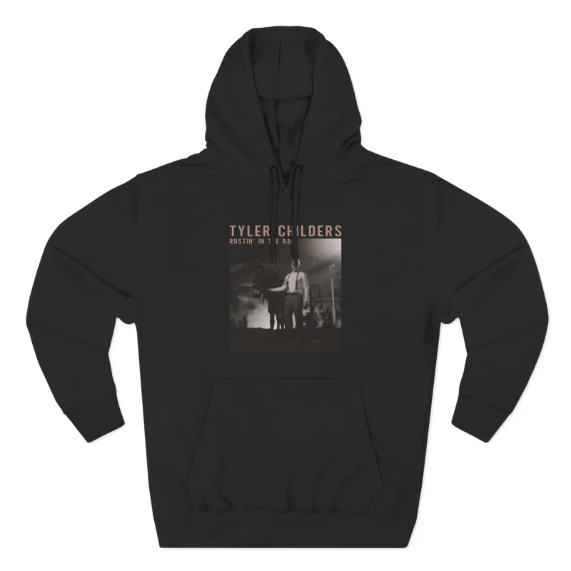 Tyler Childers Black Rustin Three-Panel Fleece Hoodie