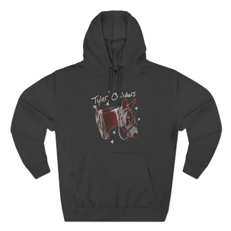 Tyler-Childers-Green-Youth-Mule-Three-Panel-Fleece-Hoodie-3 Tyler Childers Green Youth Mule Three-Panel Fleece Hoodie