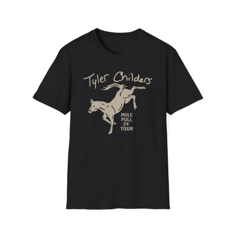 Tyler-Childers-Green-Youth-Mule-Unisex-Softstyle-T-Shirt-1 Tyler Childers Mule Kick Unisex Softstyle T-Shirt
