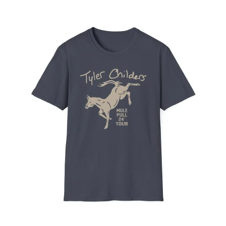 Tyler-Childers-Green-Youth-Mule-Unisex-Softstyle-T-Shirt-23 Tyler Childers Mule Kick Unisex Softstyle T-Shirt