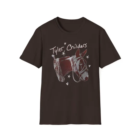 Tyler-Childers-Green-Youth-Mule-Unisex-Softstyle-T-Shirt-5 Tyler Childers Green Youth Mule Unisex Softstyle T-Shirt