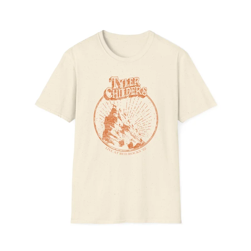 Tyler Childers Natural Red Rocks Unisex Softstyle T-Shirt