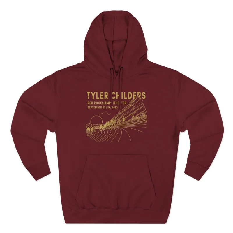 Tyler Childers Red Rocks ’23 Three-Panel Fleece Hoodie