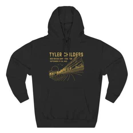 Tyler-Childers-Red-Rocks-23-Three-Panel-Fleece-Hoodie-5 Tyler Childers Red Rocks ’23 Three-Panel Fleece Hoodie