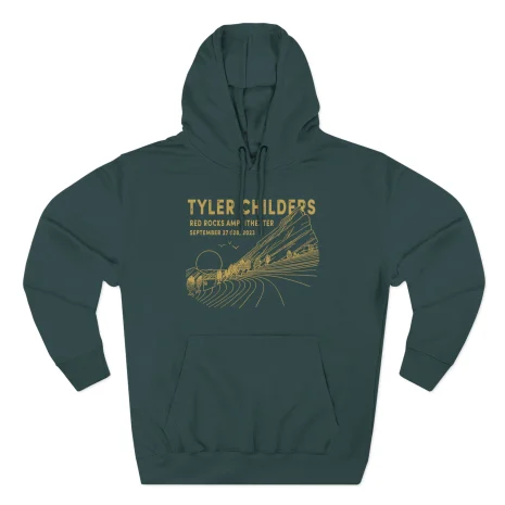 Tyler-Childers-Red-Rocks-23-Three-Panel-Fleece-Hoodie-9 Tyler Childers Red Rocks ’23 Three-Panel Fleece Hoodie