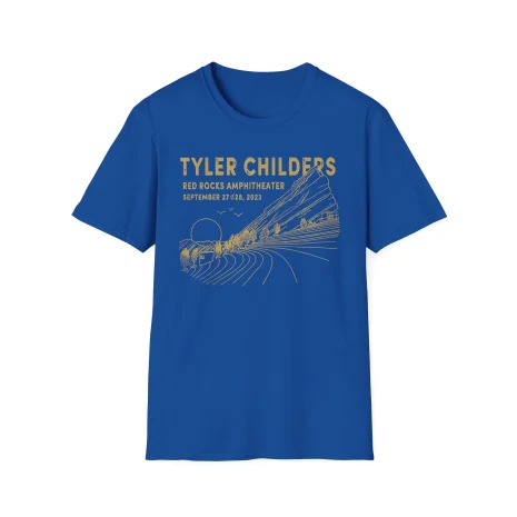 Tyler-Childers-Red-Rocks-23-Unisex-Softstyle-T-Shirt-9 Tyler Childers Red Rocks ’23 Unisex Softstyle T-Shirt