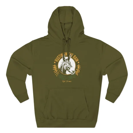 Tyler-Childers-Rustin-Mule-Three-Panel-Fleece-Hoodie-3 Tyler Childers Rustin Mule Three-Panel Fleece Hoodie